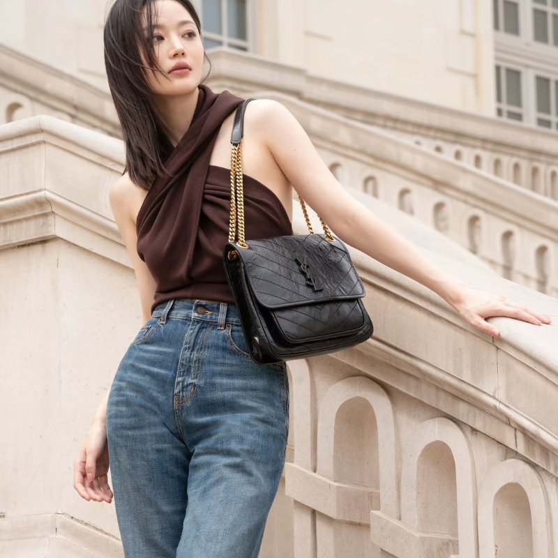 （全配、還有皮香😍）🏷YSL 聖羅蘭．Niki 中號 新款D扣-25