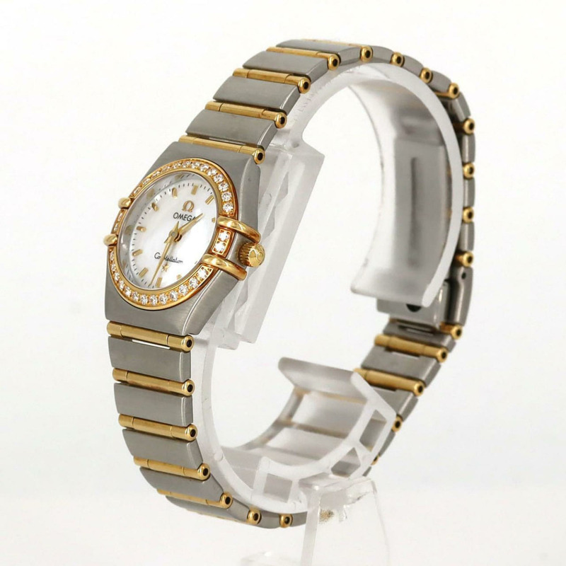 歐米茄星座系列迷你雙色D 1267.70 SSxYG石英錶-1