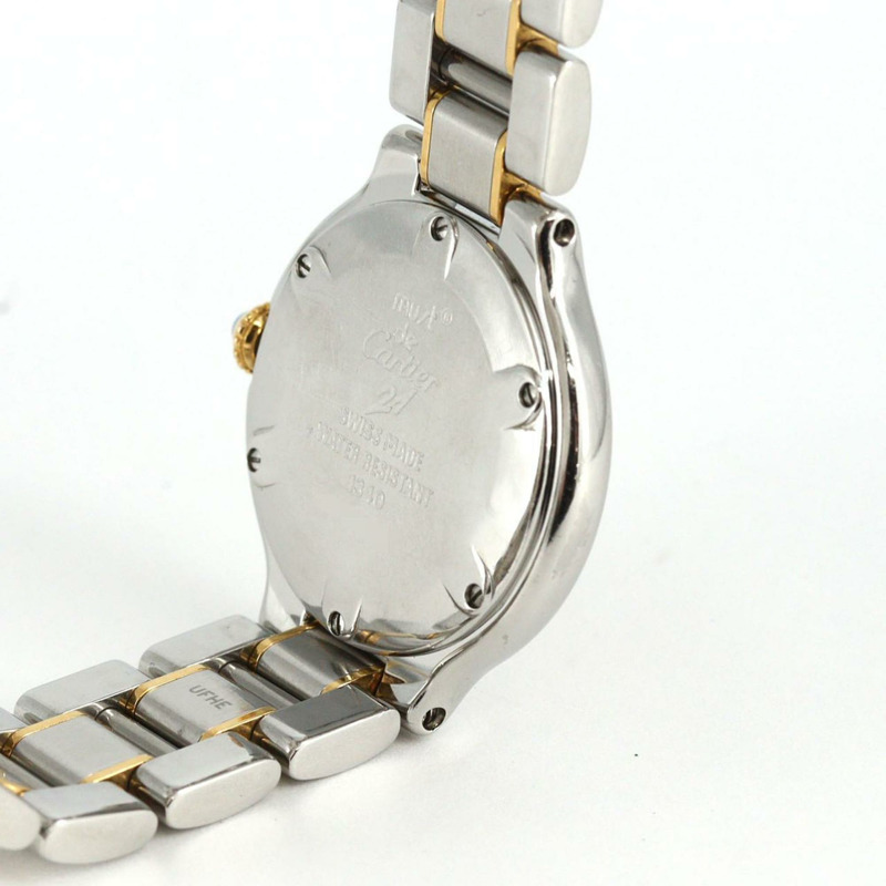 卡地亞 Must 21SM 雙色 W10073R6 SSxYG 石英錶-4