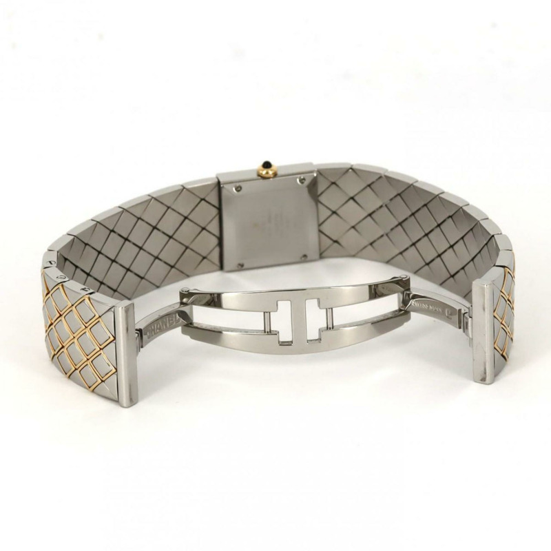 香奈兒 Matelasse 雙色腕錶 H0475 SSxYG 石英機芯-4