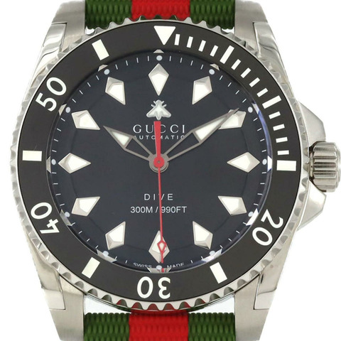 Gucci Dive YA136349 不鏽鋼自動腕錶