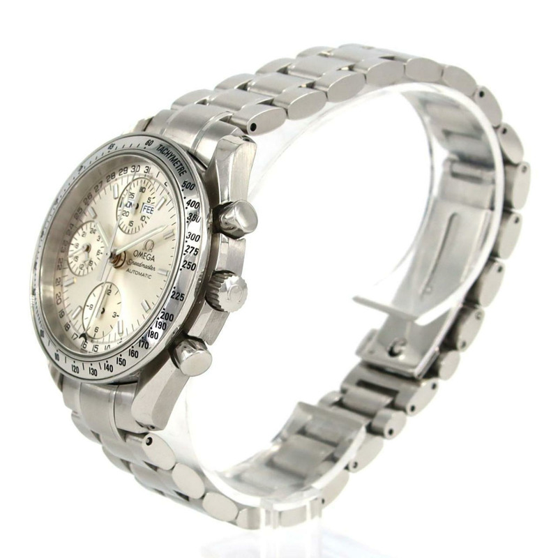 歐米茄超霸系列星期日曆型3523.30不鏽鋼自動腕錶-1