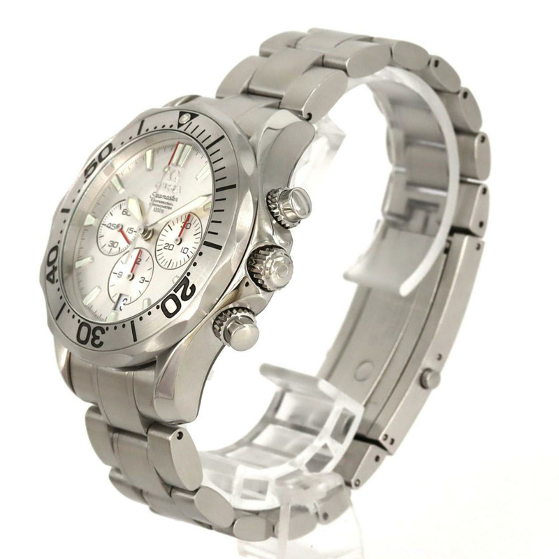 歐米茄海馬系列專業計時腕錶 2589.30 不鏽鋼自動腕錶-1