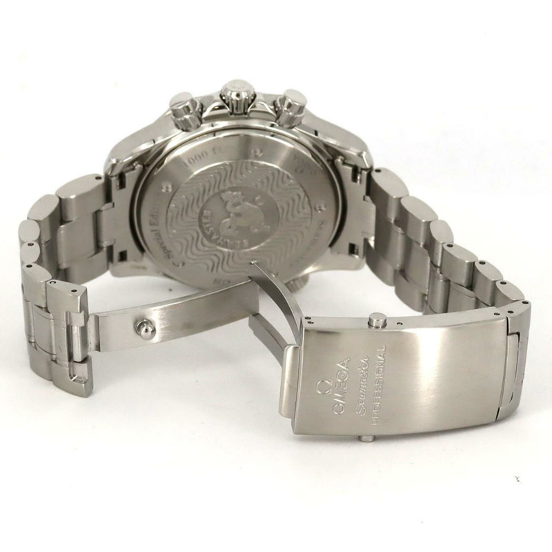 歐米茄海馬系列專業計時腕錶 2589.30 不鏽鋼自動腕錶-4