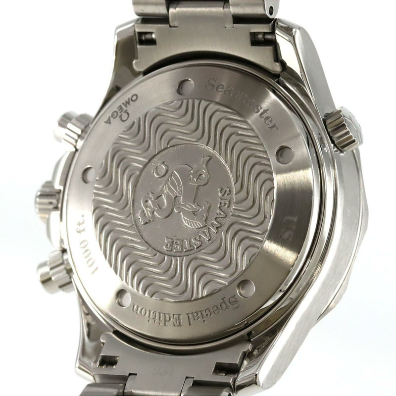 歐米茄海馬系列專業計時腕錶 2589.30 不鏽鋼自動腕錶-5