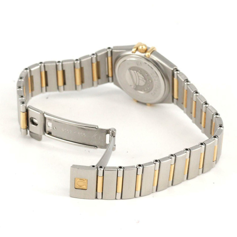 歐米茄星座系列迷你160週年雙色D 12P腕錶 111.25.23.60.58.001 不鏽鋼黃金石英錶-5