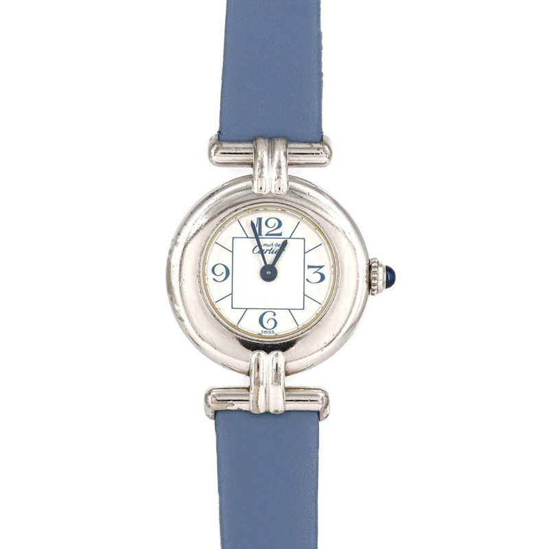 卡地亞 Must Colisee SM W1011455 銀色石英錶-0