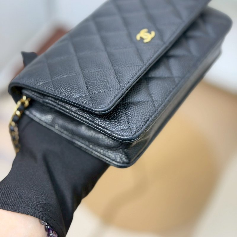 🏷Chanel.Coco Woc 荔枝牛黑金 芯片款-4