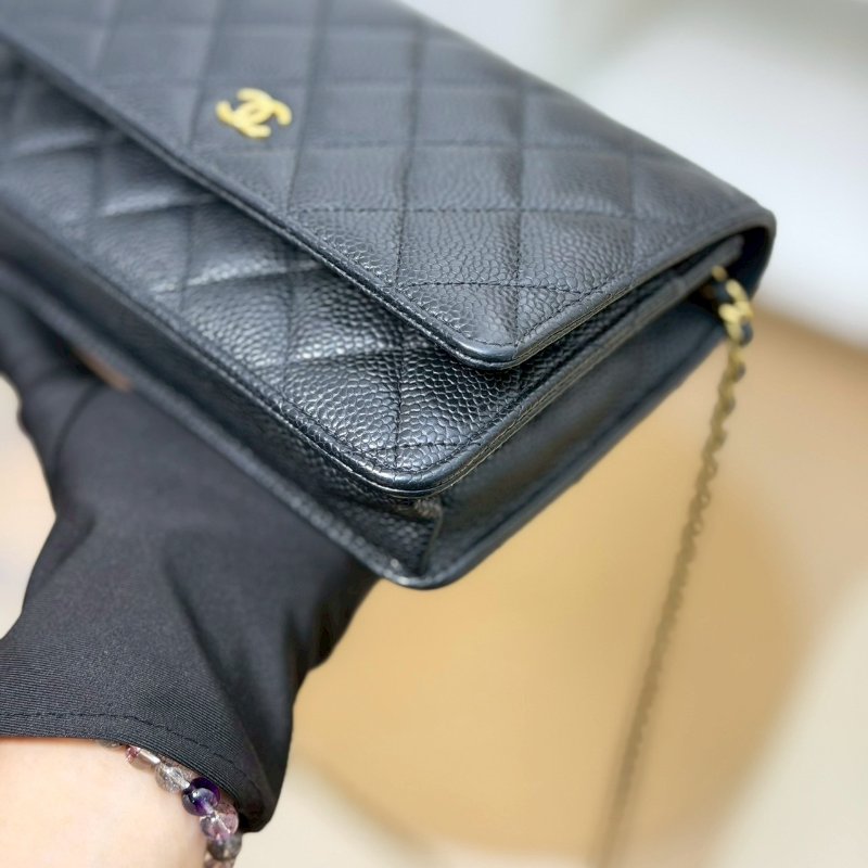 🏷Chanel.Coco Woc 荔枝牛黑金 芯片款-5