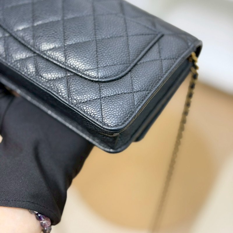 🏷Chanel.Coco Woc 荔枝牛黑金 芯片款-7