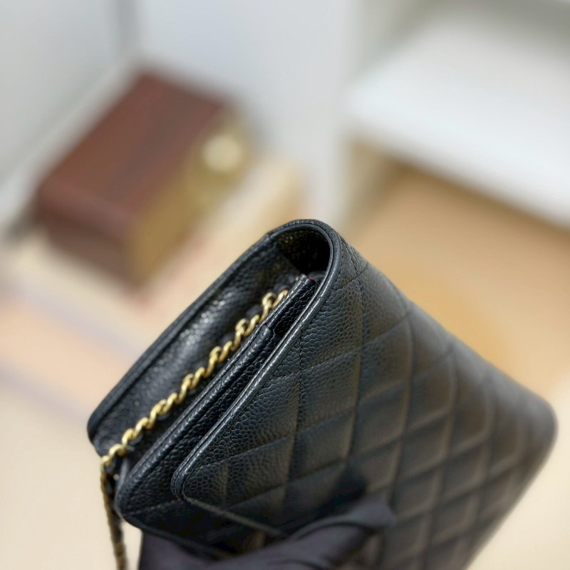 🏷Chanel.Coco Woc 荔枝牛黑金 芯片款-8