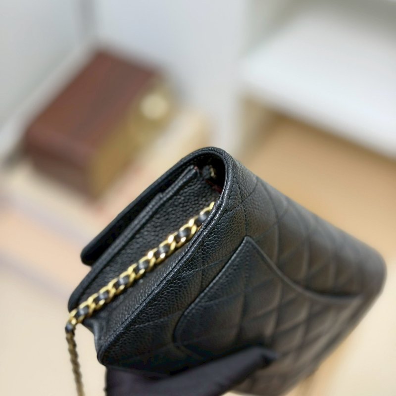 🏷Chanel.Coco Woc 荔枝牛黑金 芯片款-10