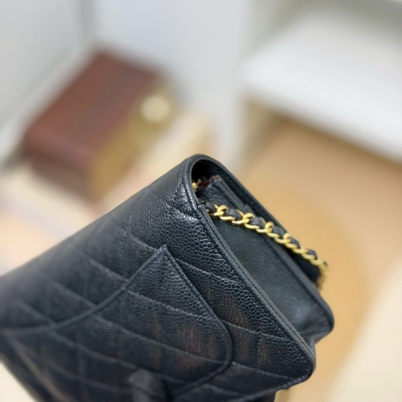 🏷Chanel.Coco Woc 荔枝牛黑金 芯片款-11