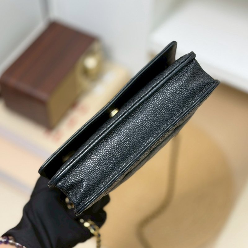 🏷Chanel.Coco Woc 荔枝牛黑金 芯片款-12