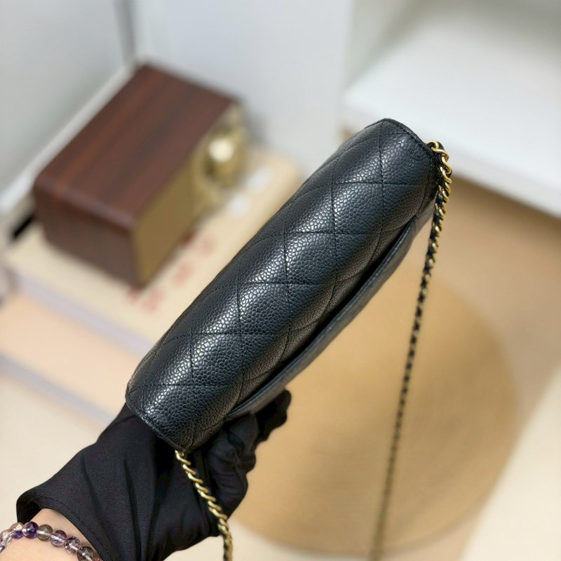 🏷Chanel.Coco Woc 荔枝牛黑金 芯片款-13