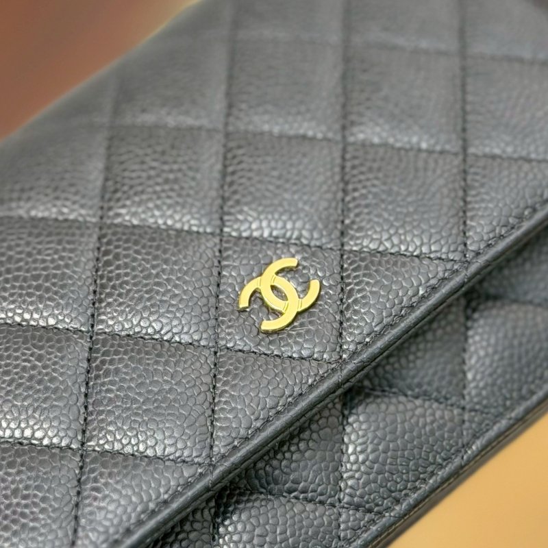 🏷Chanel.Coco Woc 荔枝牛黑金 芯片款-14