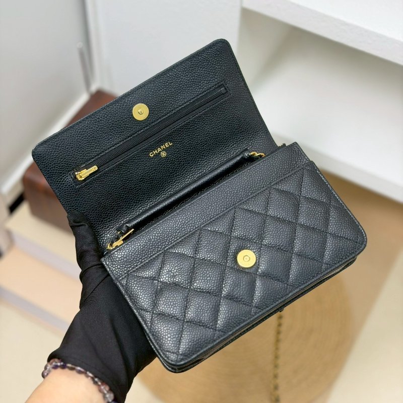 🏷Chanel.Coco Woc 荔枝牛黑金 芯片款-15