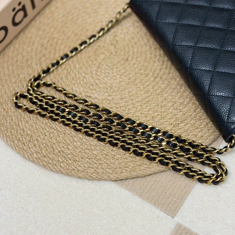 🏷Chanel.Coco Woc 荔枝牛黑金 芯片款-21