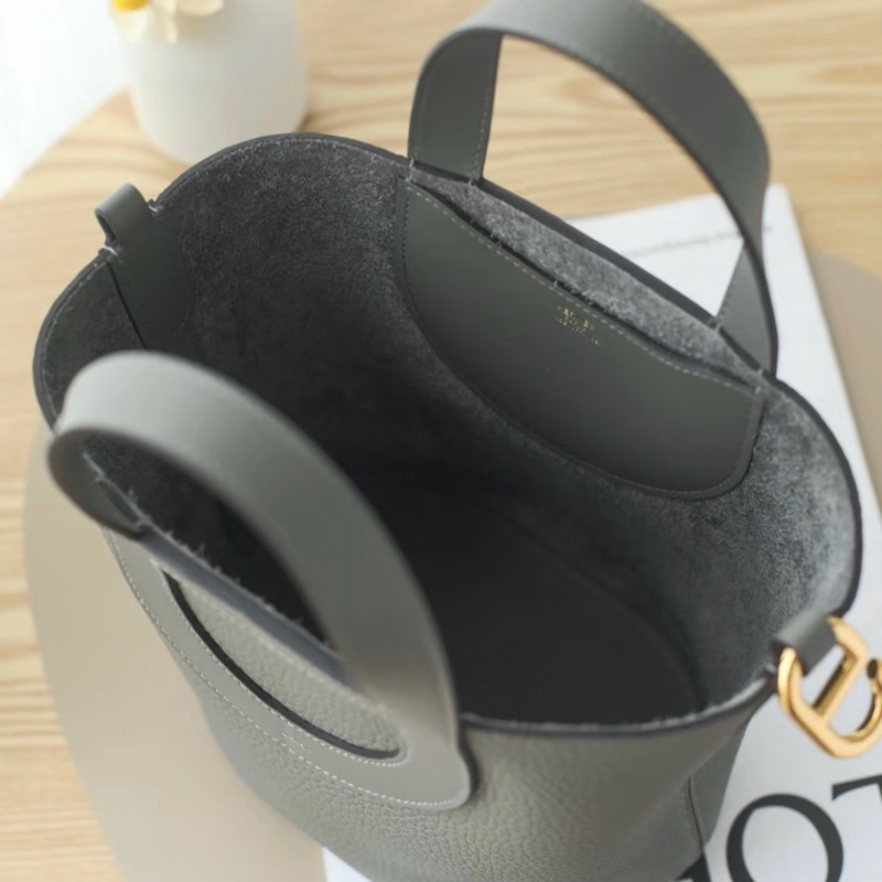 「JL精品代購」近新品 愛馬仕in the loop 菜籃子18 積雨雲灰 TC皮-4