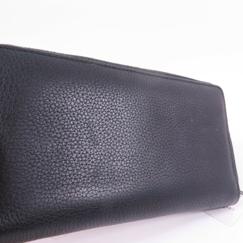 GUCCI 牛皮皮革Zipper Long Round Wallet金扣長錢包-12