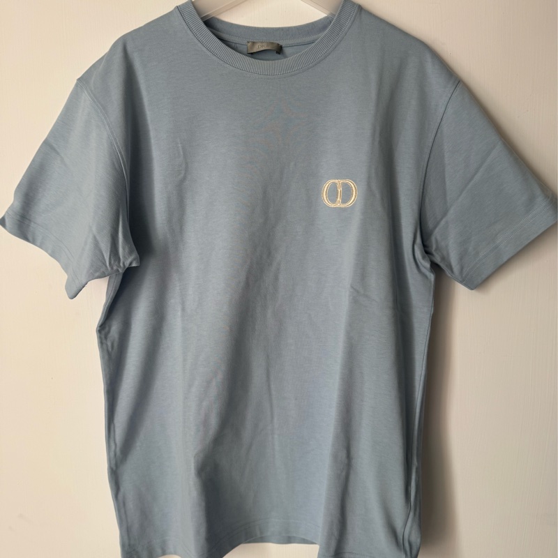 Dior天空藍CD logo短袖T恤-0