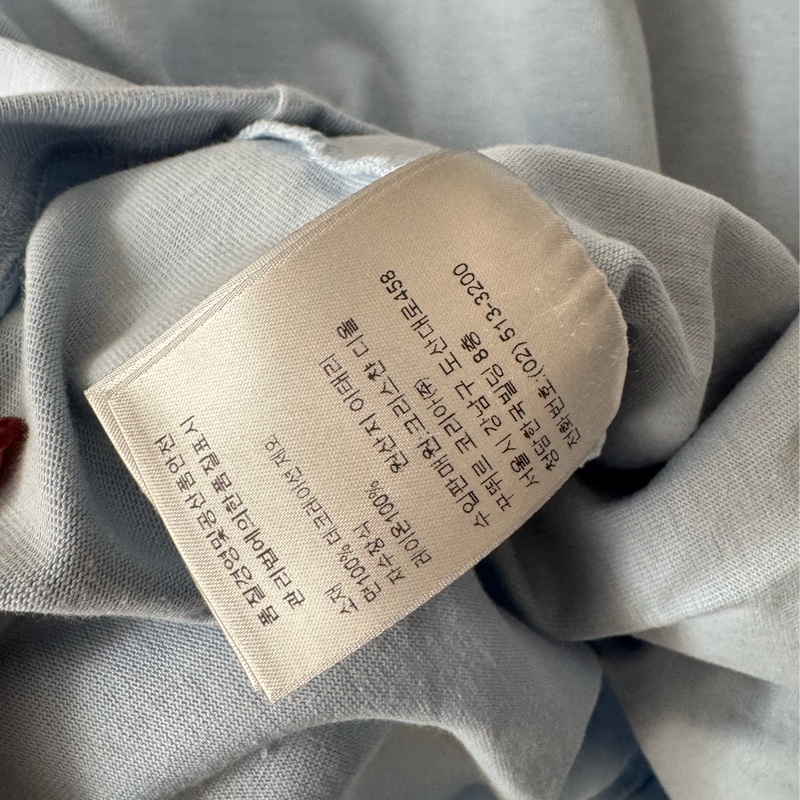 Dior天空藍CD logo短袖T恤-11