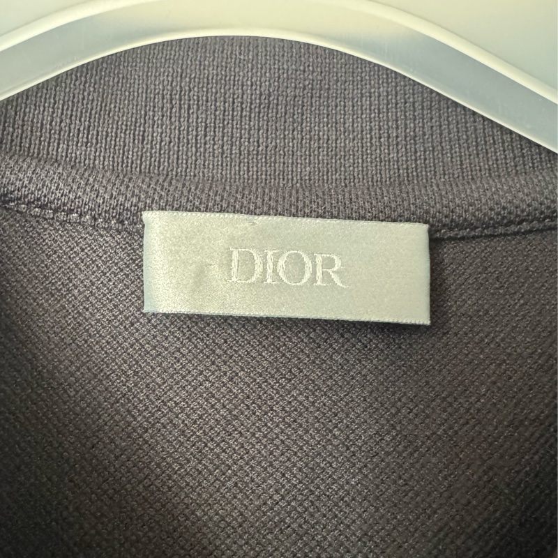 Dior黑色CD logo polo衫-1