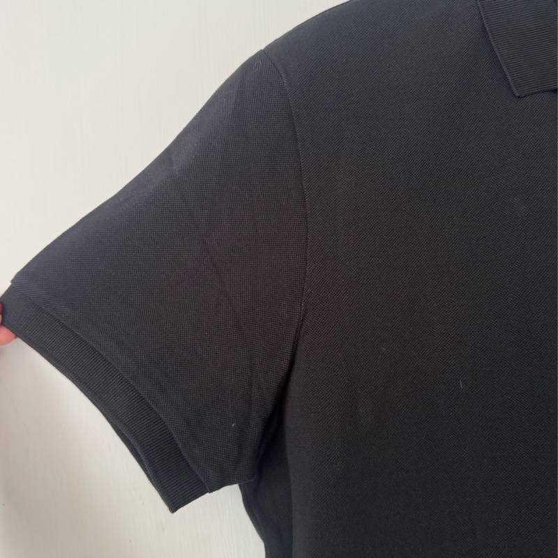 Dior黑色CD logo polo衫-3