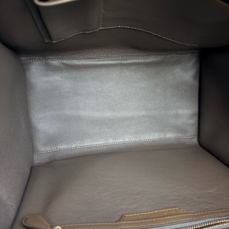 Celine Luggage笑臉包大號 金扣 牛皮31*30*17 98新配件塵袋-2