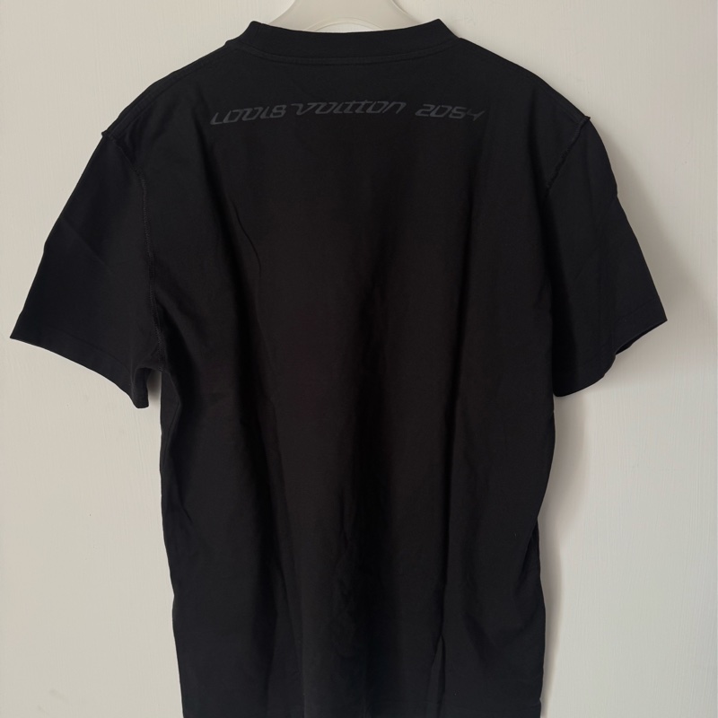 LV黑色前字母短袖T恤-11