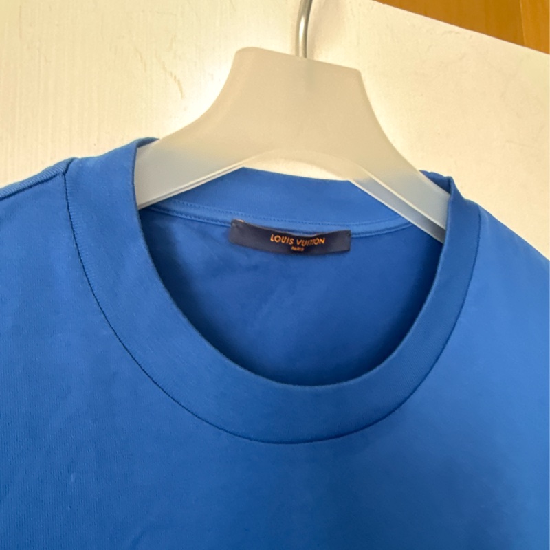 LV 藍/紅漸層logo短袖T恤-6