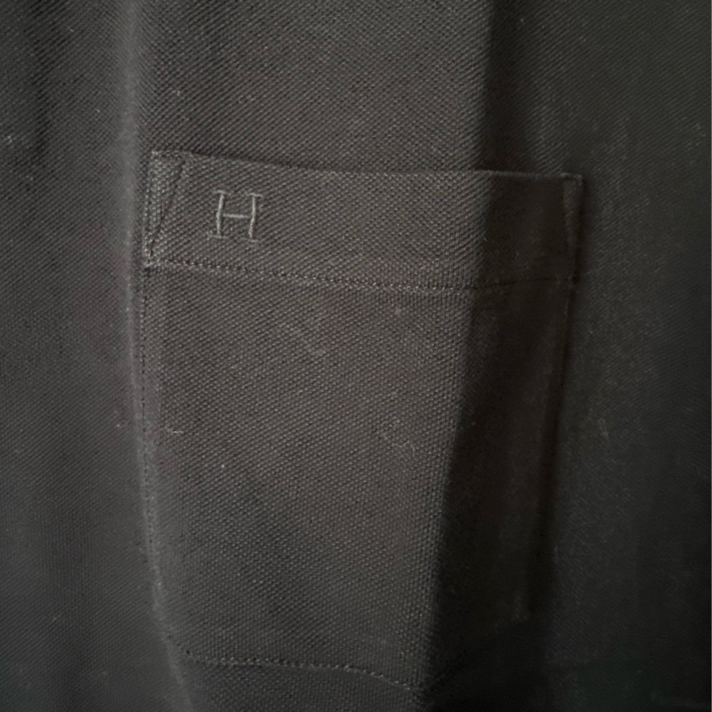 Hermes 深藍前口袋polo衫-6