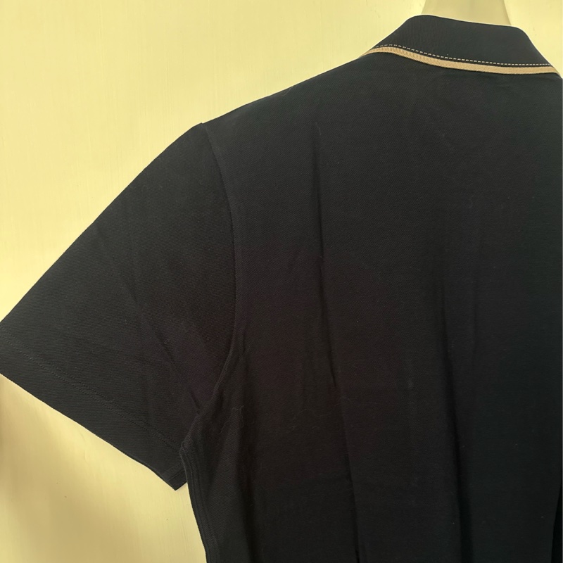 Hermes 深藍前口袋polo衫-13