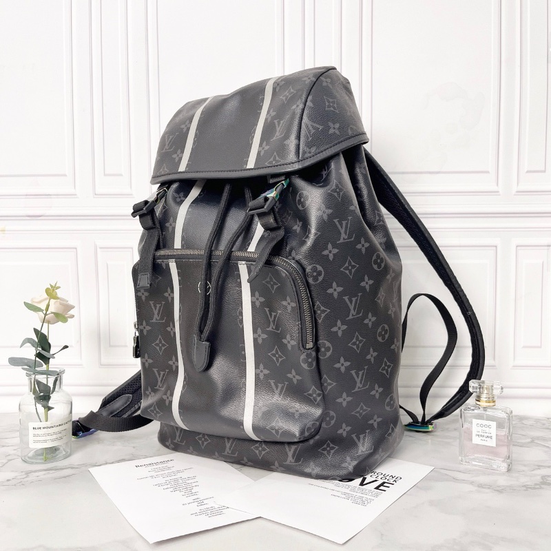 LV Fragment 藤原浩閃電後背包30×16×45 98新配件塵袋-5