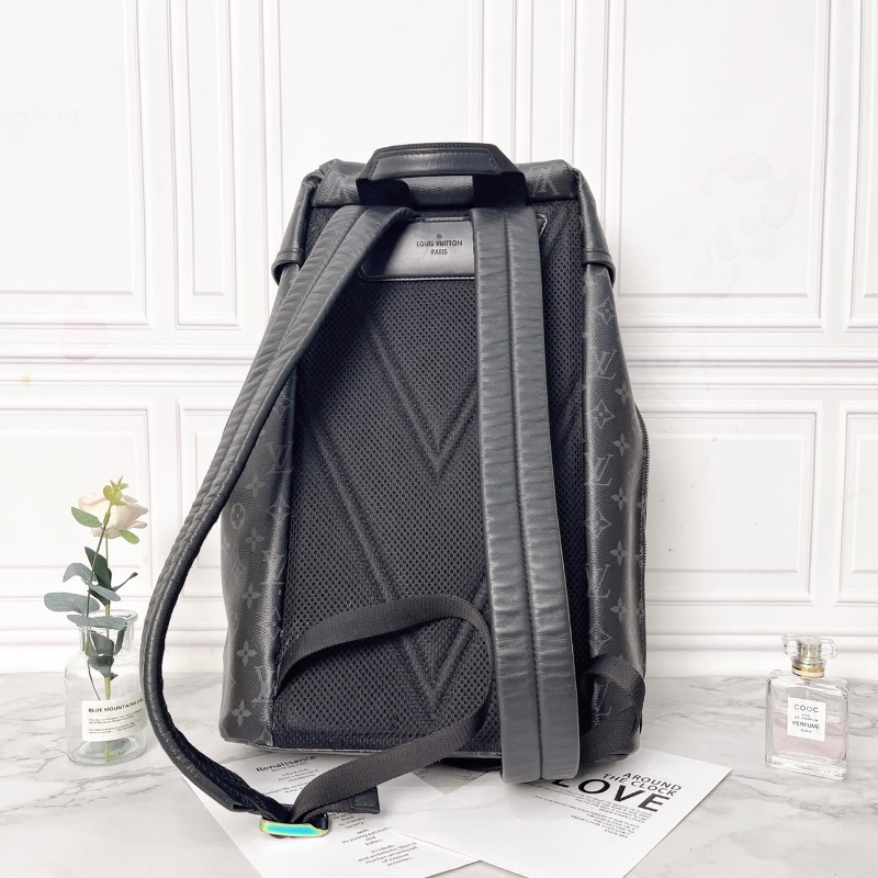 LV Fragment 藤原浩閃電後背包30×16×45 98新配件塵袋-9