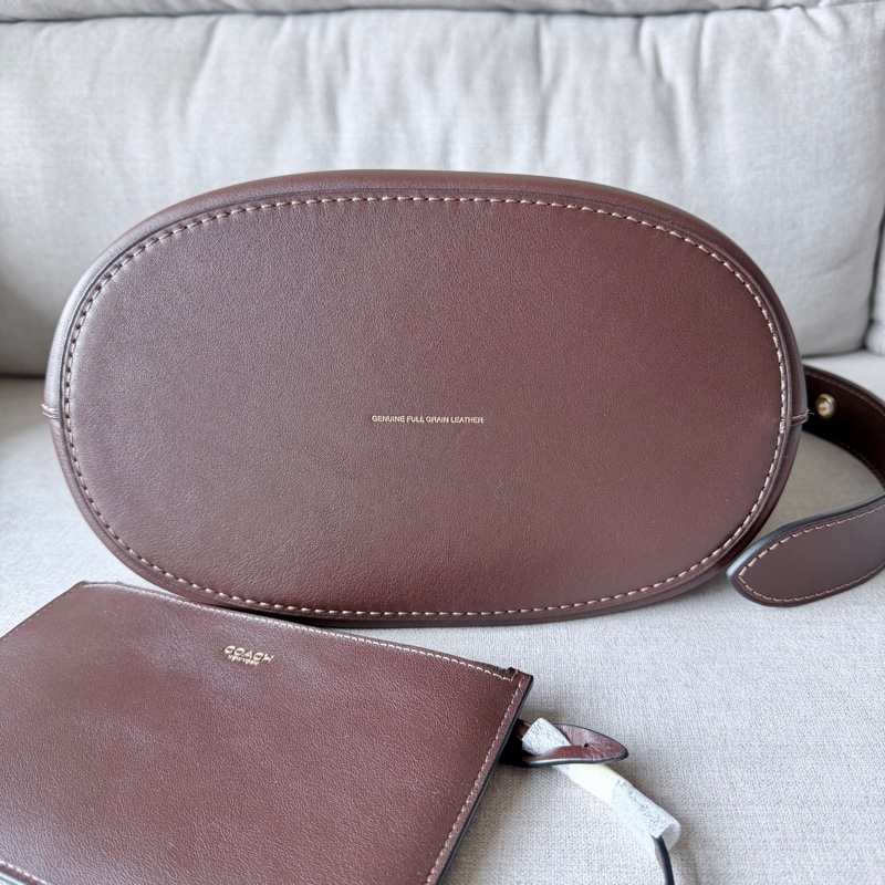 Coach BLEECKER水桶包 楓葉紅色 台灣購證-5