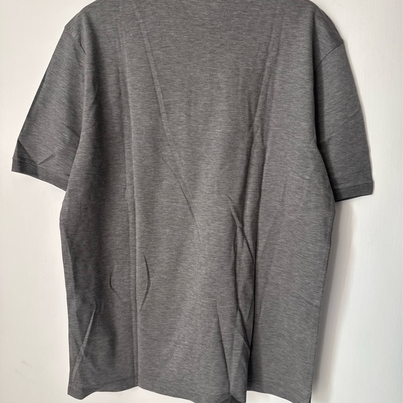 LV灰色前刺繡logo polo衫-13