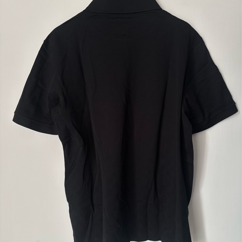 LV黑色格子前口袋polo衫-12