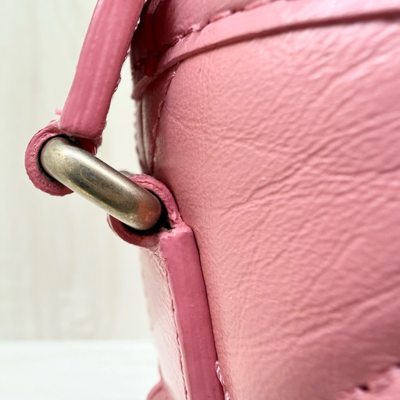 CHANEL粉色限量款新中號流浪包-18