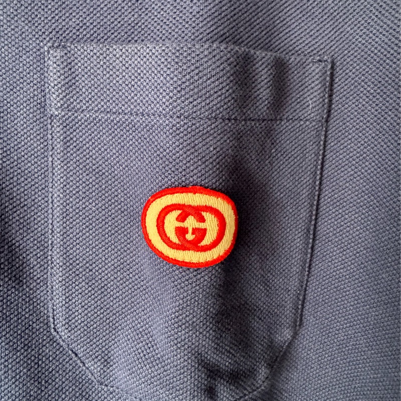 Gucci 深藍紅白logo polo衫-4