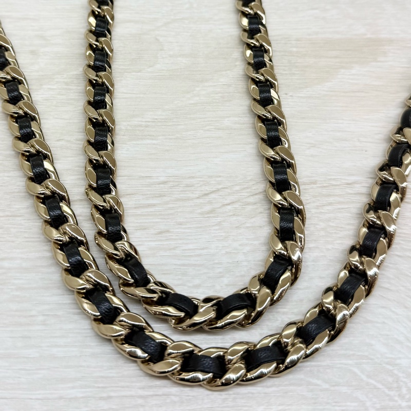 CHANEL黑金羊皮菱格紋雲朵包AS2493-13