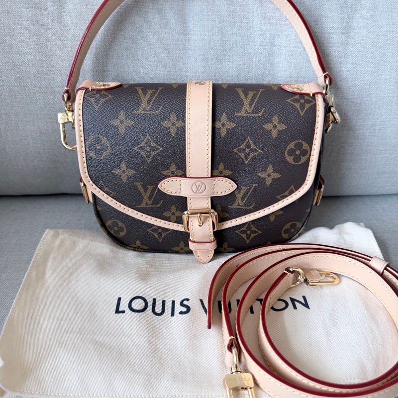 全新 LV Saumur BB雙子星 M46740 肩背、斜背、手提-0