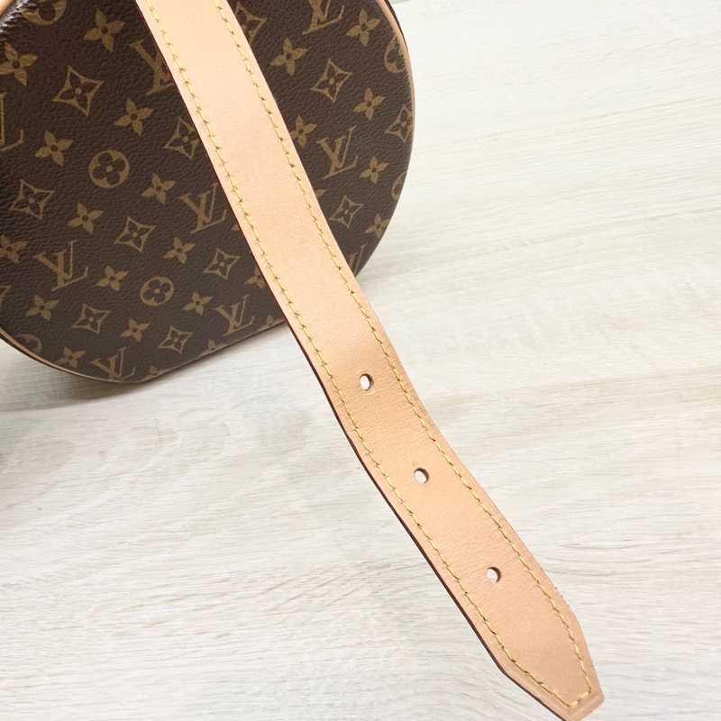 LV老花硬殼Petite Boite Chapeau圓餅包M43514-16