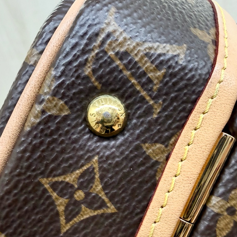 LV老花硬殼Petite Boite Chapeau圓餅包M43514-19