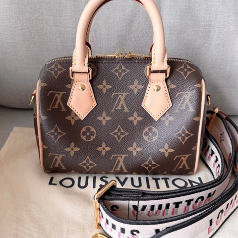 LV speedy 20 肩帶款 M46234 肩背、斜背、手提