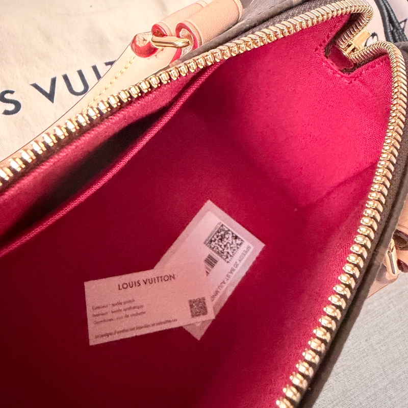 LV speedy 20 肩帶款 M46234 肩背、斜背、手提-14