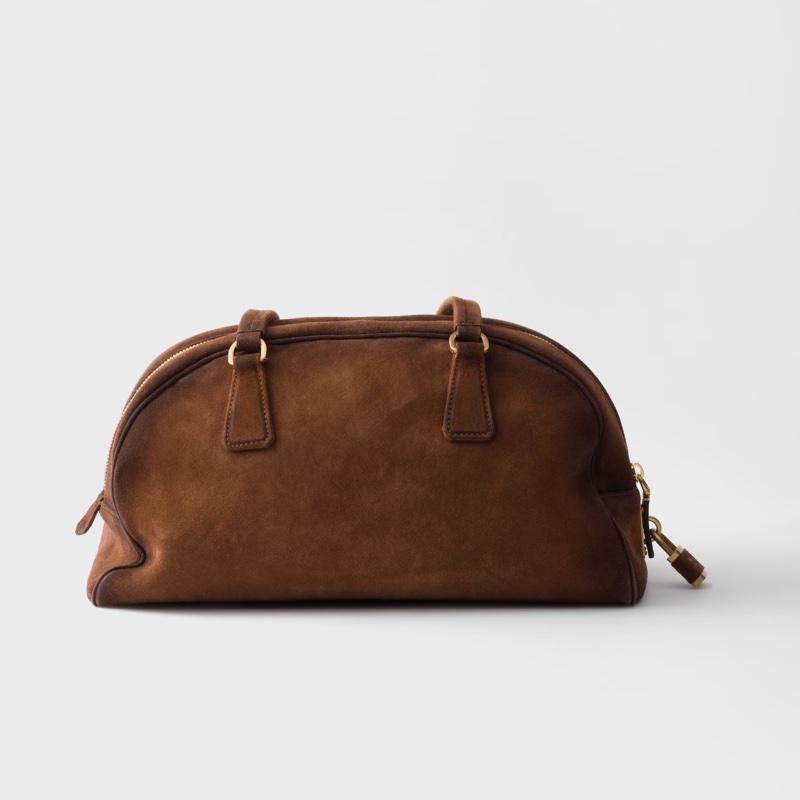 Prada 女士 Bowling 中號絨面革包均碼碼中號、35cm*16cm*20cm-3