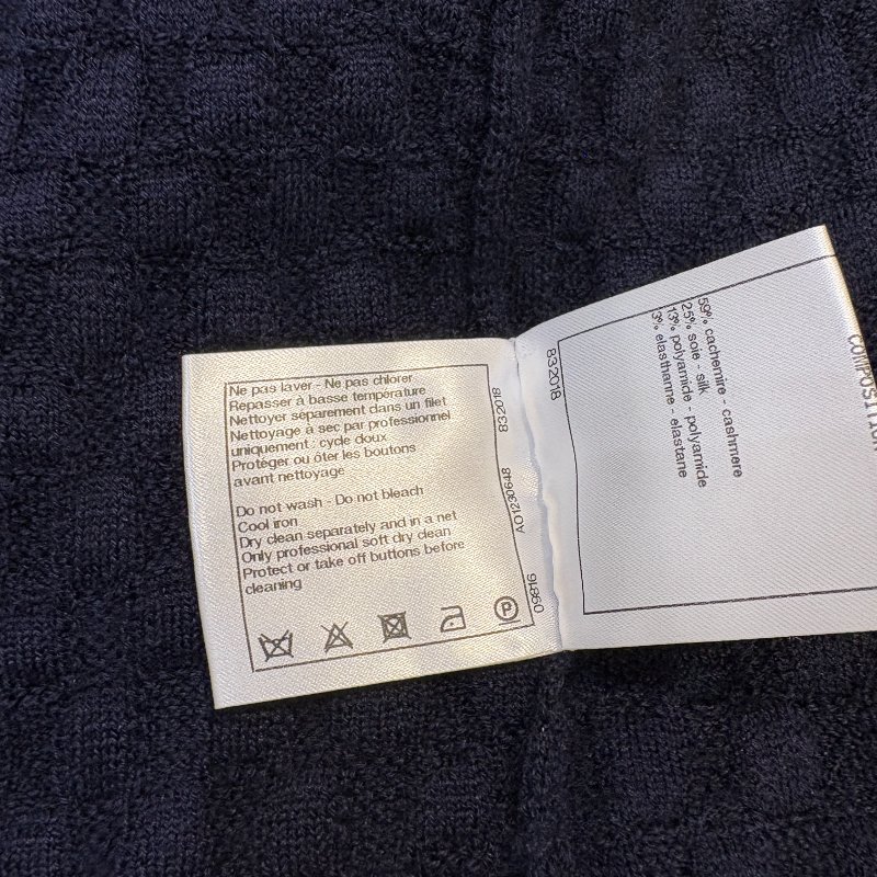 CHANEL 深藍色長袖洋裝-38-12