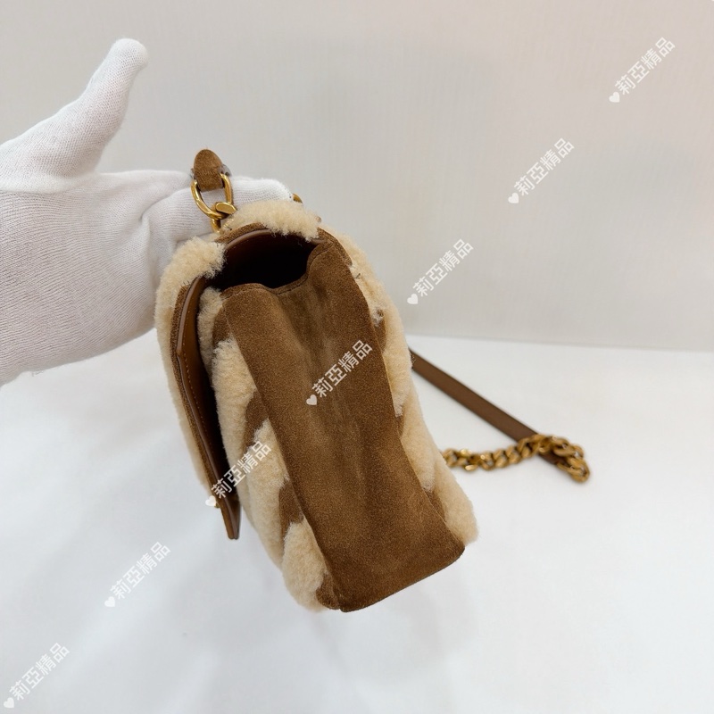 莉亞精品♡ YSL 600279 泰迪毛毛學院包 二手-4