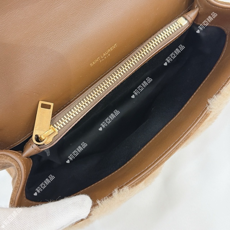 莉亞精品♡ YSL 600279 泰迪毛毛學院包 二手-14